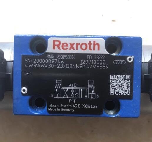 Rexroth R900953654 4WRA6V30-23/G24N9K4/V-589 Bosch Rexroth Directional Control Valve | High-Performance Hydraulic Component - Image 3