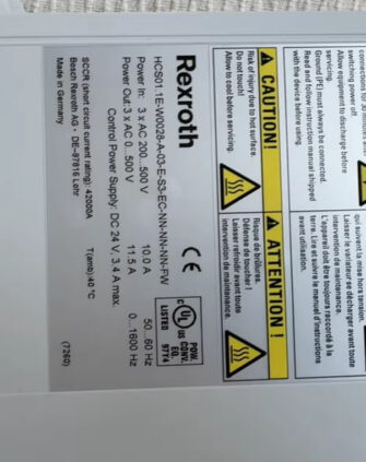 Rexroth HCS01.1E Servo Motor HCS01.1E-W0028-A-03-E-S3-EC-NN-NN-NN-FW