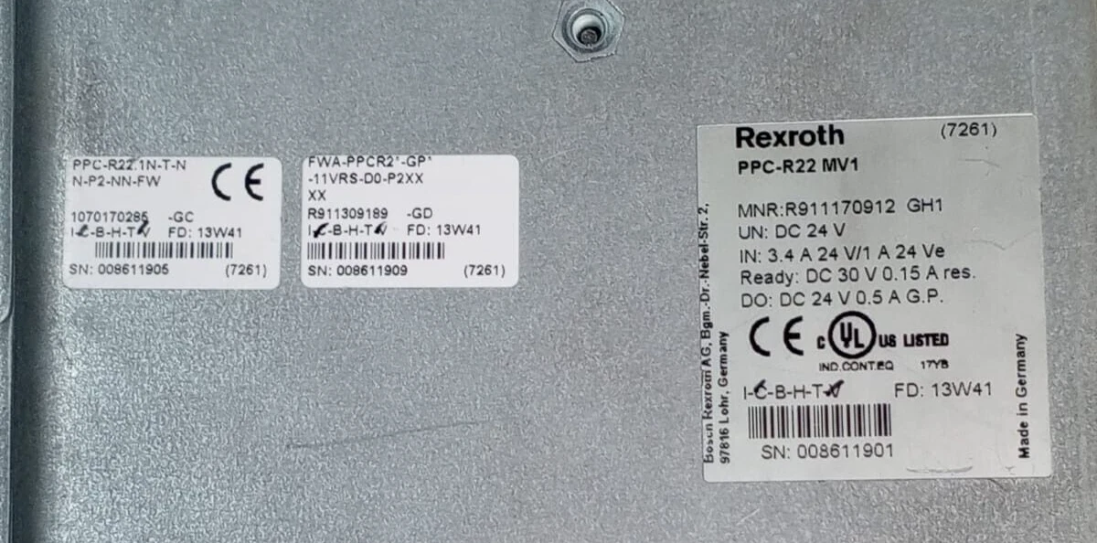 Rexroth Servo Controller PPC-R22.1N-TN N-P2-NN-FW / PPC-R22 MV1
