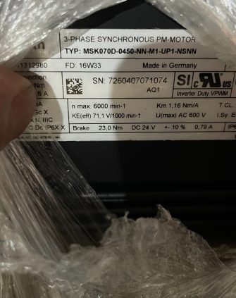 Rexroth Servo Motor MSK070D-0450-NN-M1-UP1-N