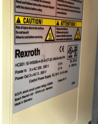 Rexroth HCS01.1E-W0008-A-03-B-ET-EC-PB-S4-NN-FW Controller