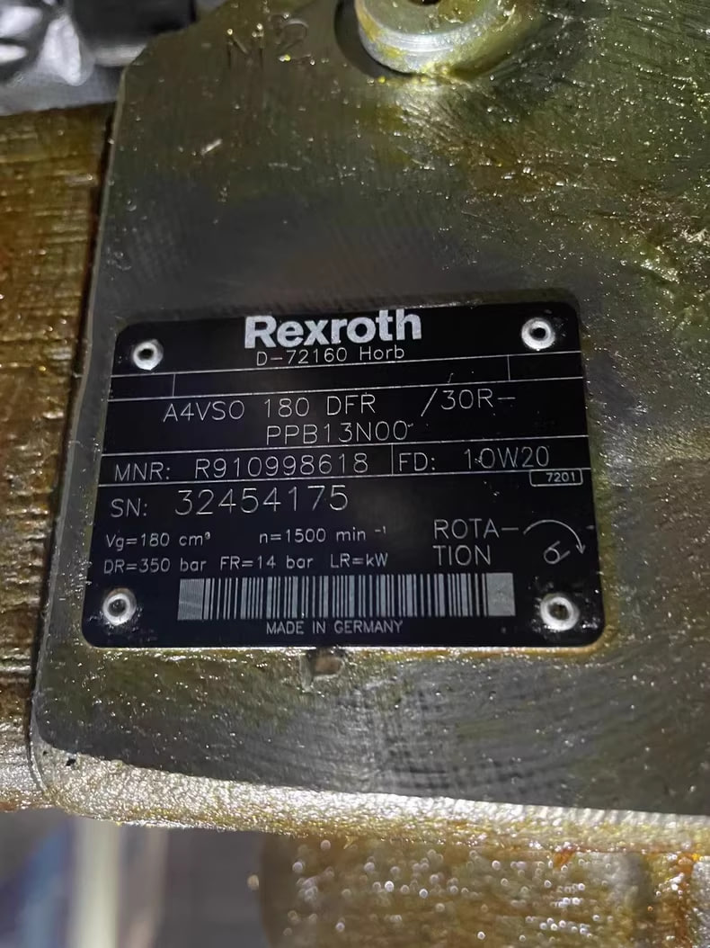 Rexroth Axial Piston Pump R910998618 A4VSO 180 DFR/30R-PPB13N00