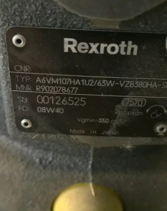 Rexroth Hydraulic Piston Motor R902078677 A6VM107HA1U2/63W-VZB380HA-SK — High Torque Axial Piston Motor