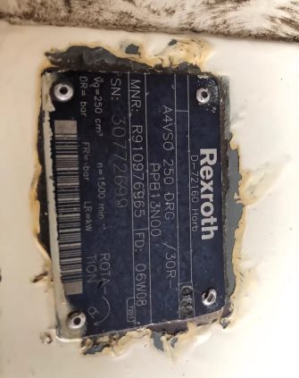 Rexroth Piston Pump A4VSO 250 DRG /30R-PPB13N00 R910976965 – High-Performance Hydraulic Solution