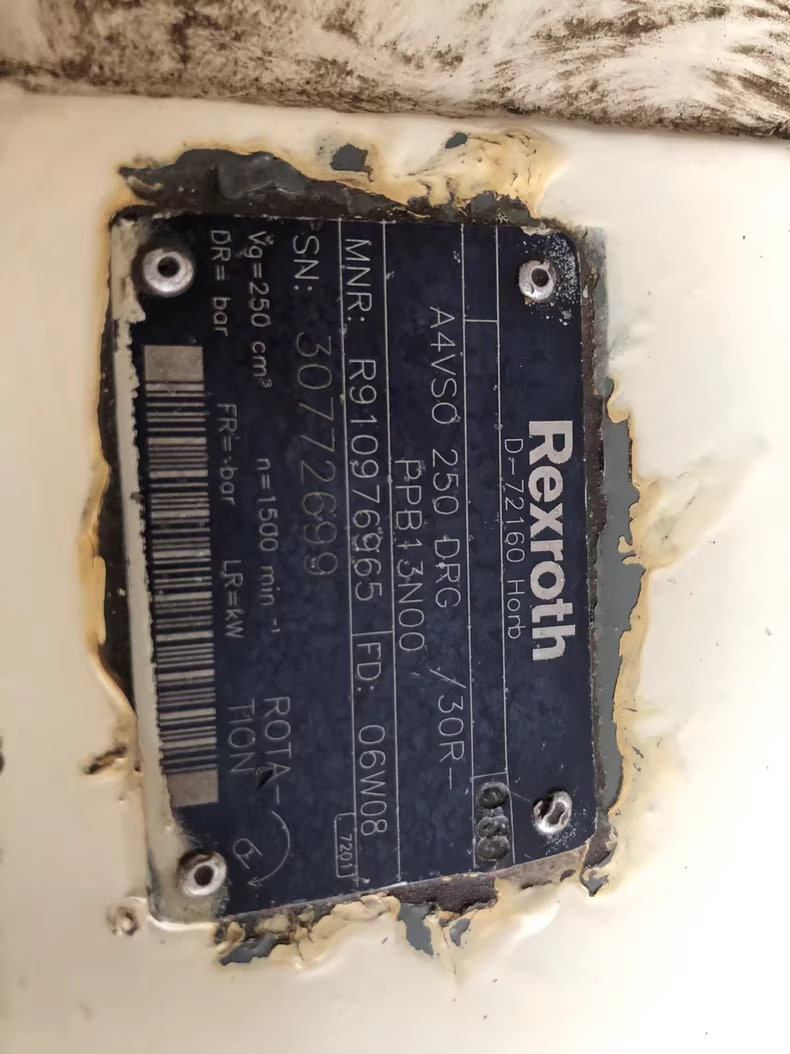 Rexroth Piston Pump A4VSO 250 DRG /30R-PPB13N00 R910976965 – High-Performance Hydraulic Solution