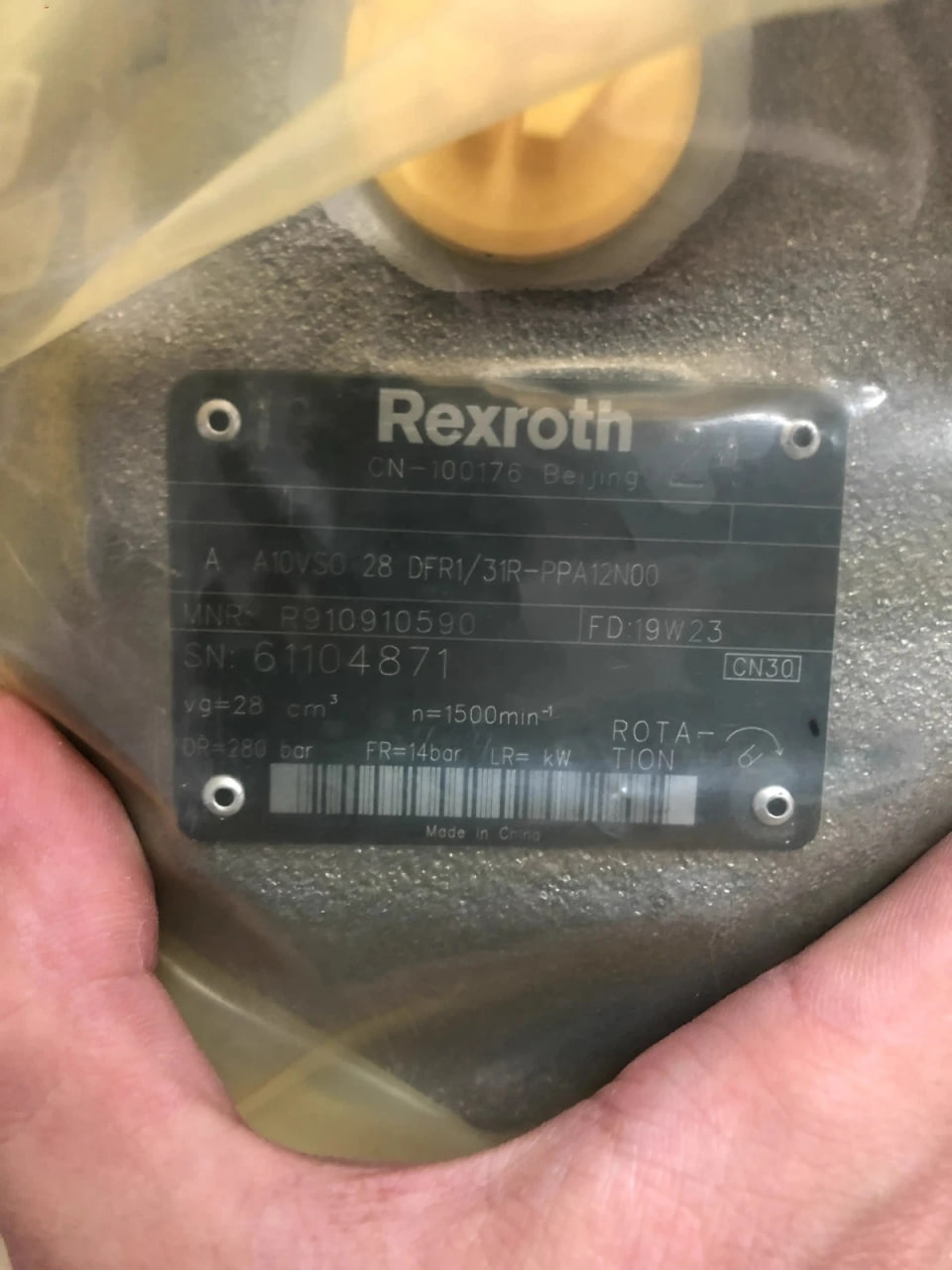 Rexroth Variable Piston Pump A10VSO28DFR1/31R-PPA12N00 (R910910590) – High-Performance Industrial Hydraulic Solution