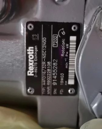 Rexroth Fixed Displacement Piston Pump A4FO16/23R-NSC12N00 (R902228108)