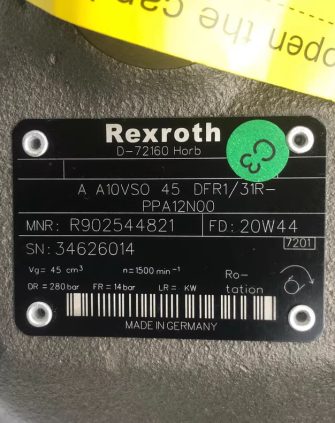 Rexroth A10VSO45DFR1/31R-PPA12N00 Variable Piston Pump (R902544821) – High-Performance Hydraulic Core